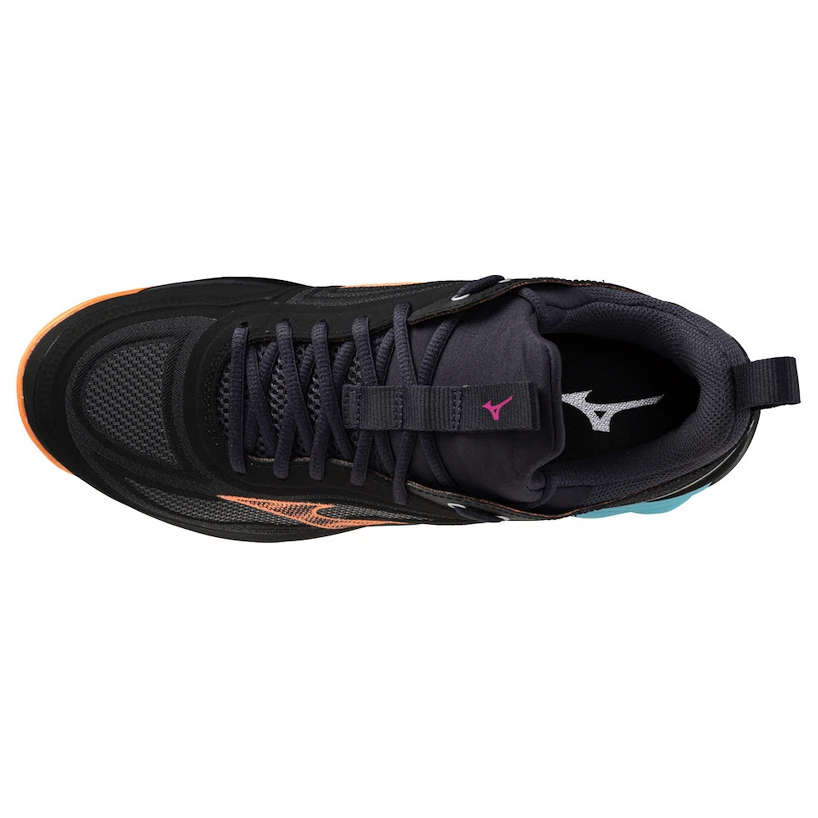 Heren zaalschoenen Mizuno  Wave LUMINOUS 3 Black/Neon Flame