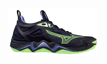 Heren zaalschoenen Mizuno  WAVE MOMENTUM 3 Evening Blue/Techno Green/Iolite