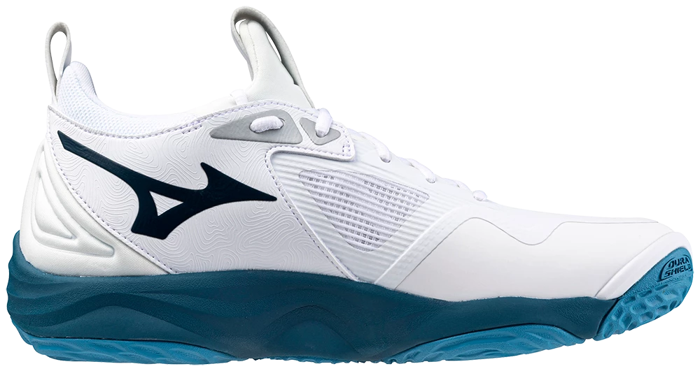 Heren zaalschoenen Mizuno  WAVE MOMENTUM 3 White/Sailor Blue/Silver