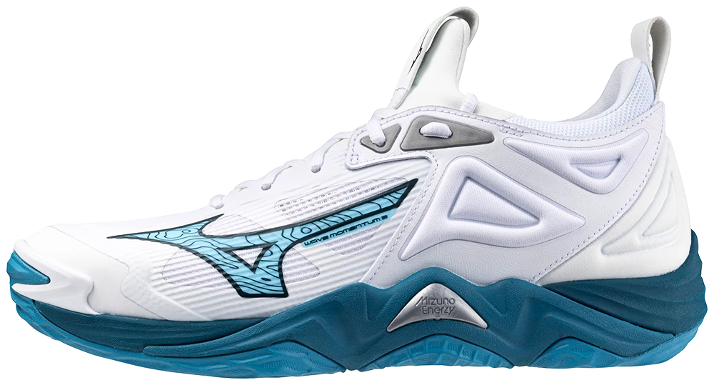 Heren zaalschoenen Mizuno  WAVE MOMENTUM 3 White/Sailor Blue/Silver  EUR 51