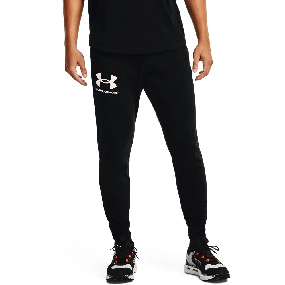 Herenbroek Under Armour  RIVAL TERRY JOGGER Black XXL