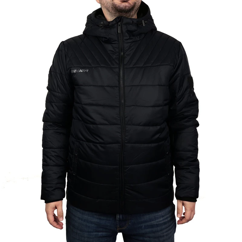 Herenjack Bauer Supreme Hooded Puffer Black M