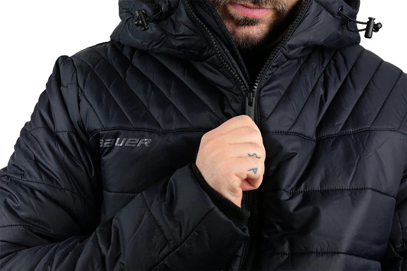 Herenjack Bauer Supreme Hooded Puffer Black M