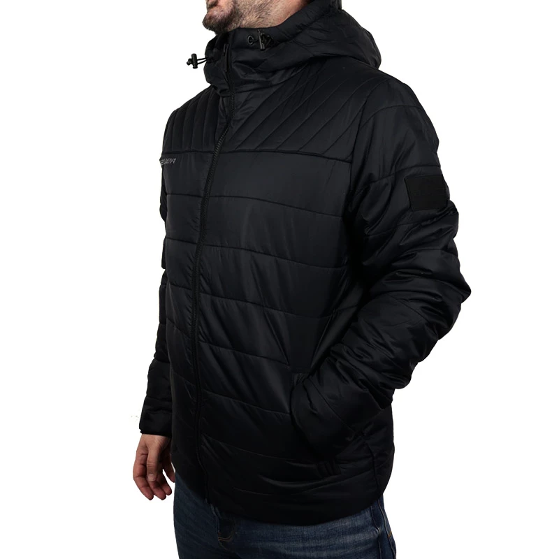 Herenjack Bauer Supreme Hooded Puffer Black M