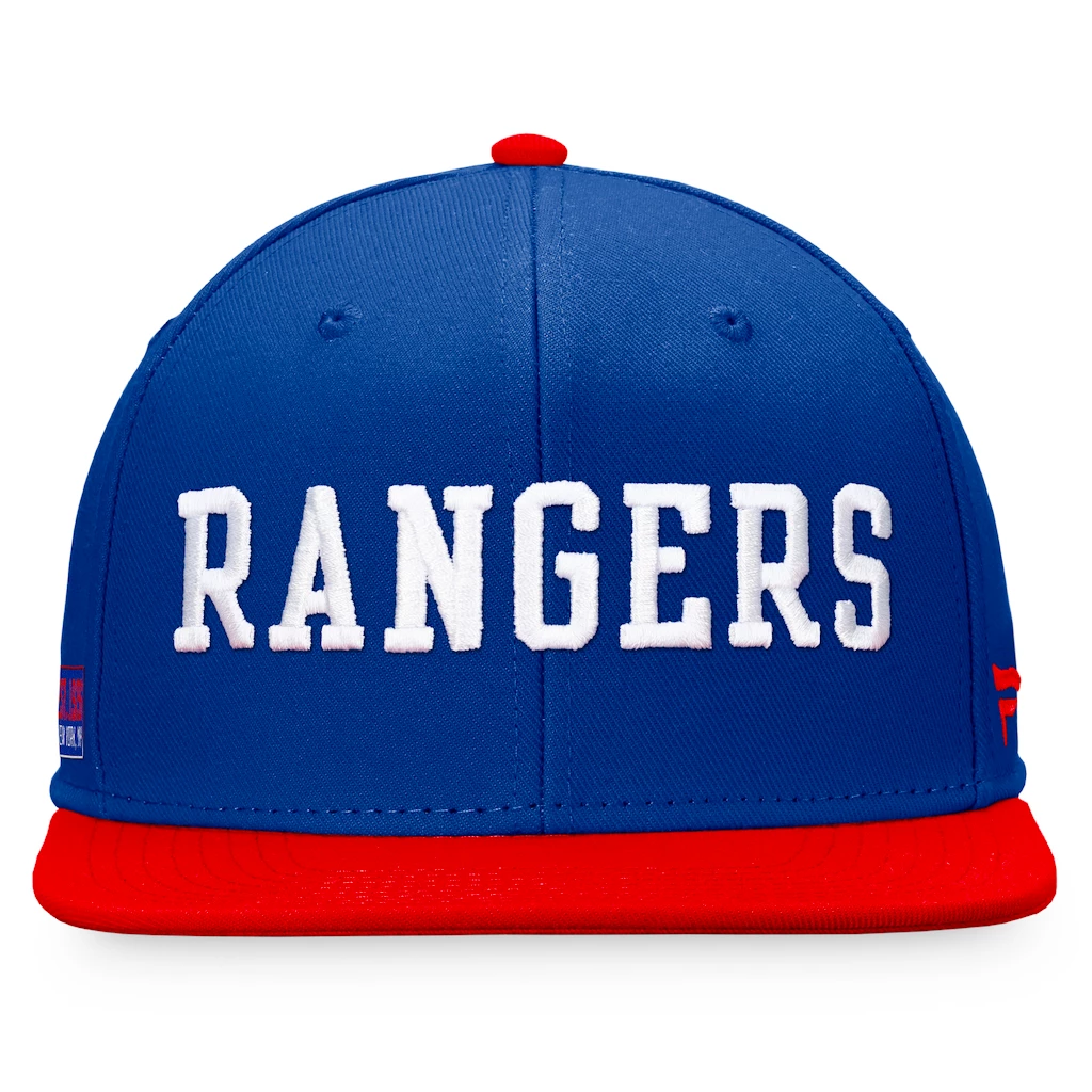 Herenpet Fanatics Iconic Color Blocked Snapback Iconic Color Blocked Snapback New York Rangers