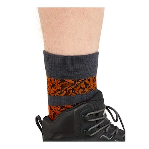Herensokken Icebreaker Merino Hike+ Light Crew Natural Summit Graphite/Blaze/Black  XL
