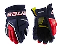 IJshockey handschoenen Bauer Supreme 3S Navy/Red/White Junior