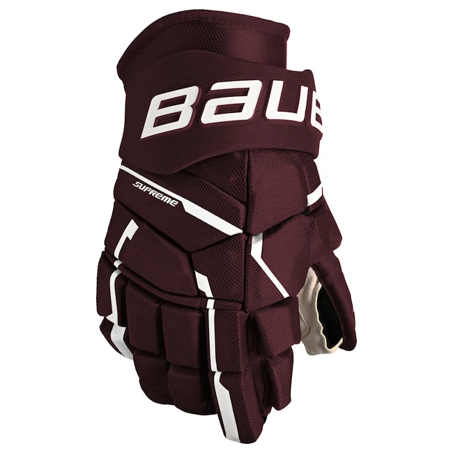IJshockey handschoenen Bauer Supreme M5PRO Maroon Senior 15 inch