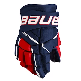 IJshockey handschoenen Bauer Supreme M5PRO Navy/Red/White Junior