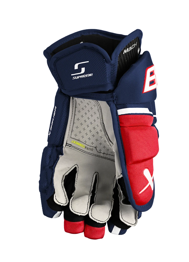 IJshockey handschoenen Bauer Supreme MACH Navy/Red/White Intermediate