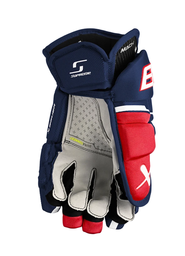 IJshockey handschoenen Bauer Supreme MACH Navy/Red/White Intermediate
