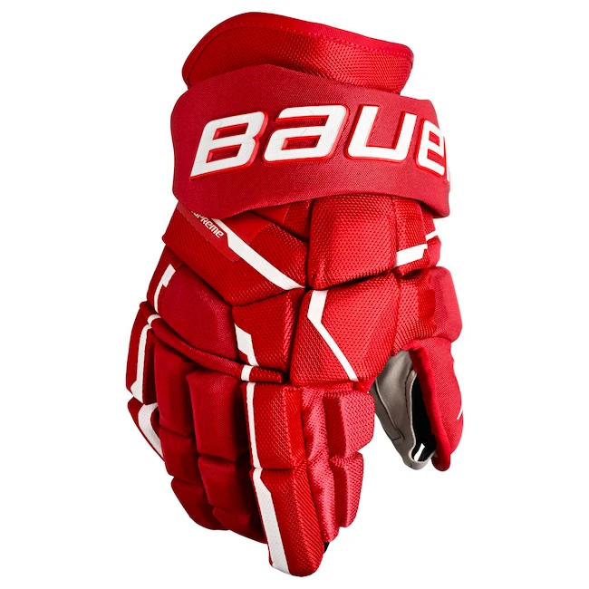 IJshockey handschoenen Bauer Supreme MACH Red Intermediate 12 inch