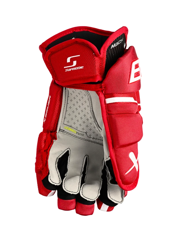 IJshockey handschoenen Bauer Supreme MACH Red Intermediate 12 inch