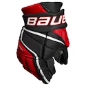 IJshockey handschoenen Bauer Vapor 3X PRO Black/Red Junior 11 inch