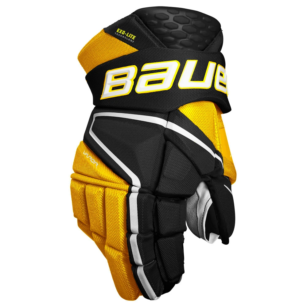 IJshockey handschoenen Bauer Vapor Hyperlite Black/Gold Intermediate