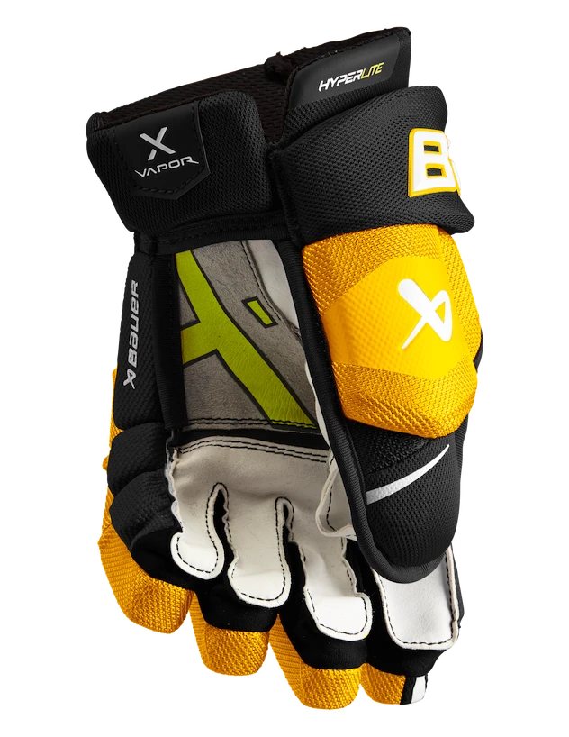 IJshockey handschoenen Bauer Vapor Hyperlite Black/Gold Junior