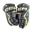 IJshockey handschoenen CCM JetSpeed FT6 Black/Sunflower Junior 10 inch