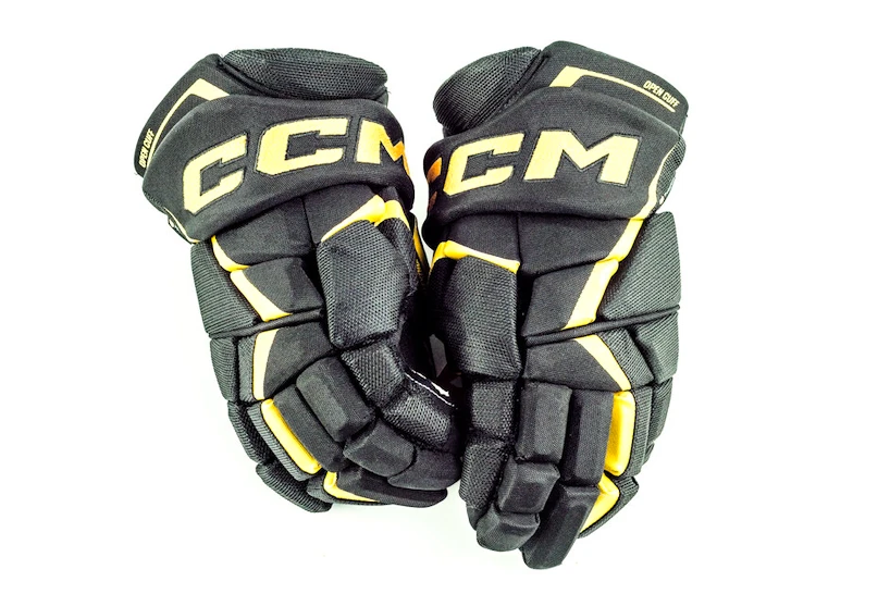 IJshockey handschoenen CCM JetSpeed FT6 Black/Sunflower Senior 13 inch