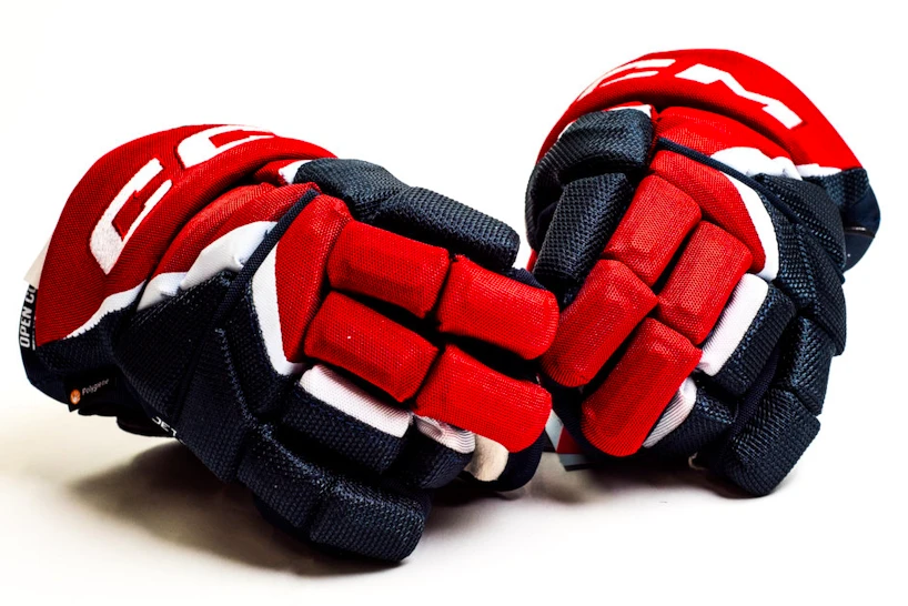 IJshockey handschoenen CCM JetSpeed FT6 Navy/Red/White Junior 10 inch
