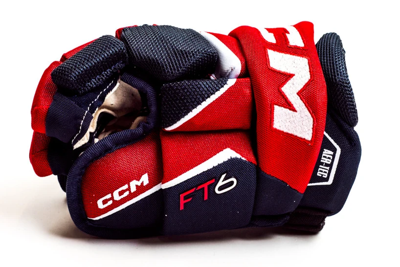 IJshockey handschoenen CCM JetSpeed FT6 Navy/Red/White Junior 10 inch