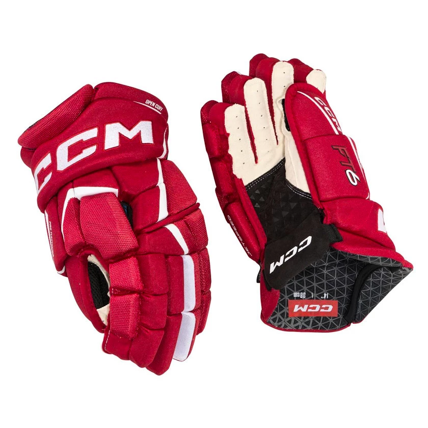IJshockey handschoenen CCM JetSpeed FT6 Red/White Senior