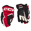 IJshockey handschoenen CCM JetSpeed FT680 Black/Red/White Junior 10 inch