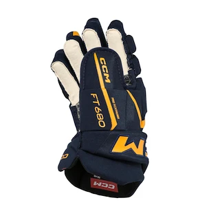 IJshockey handschoenen CCM JetSpeed FT680 Navy/Sunflower Senior