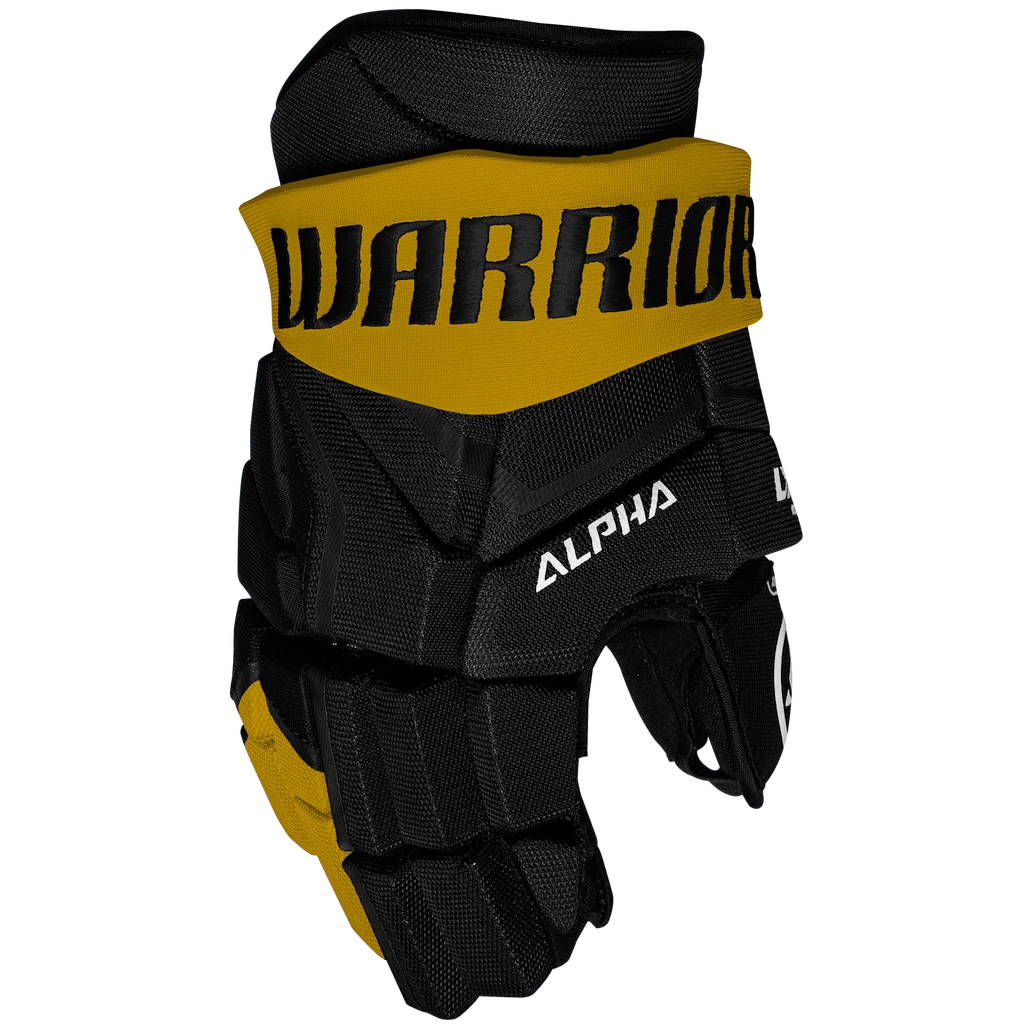 IJshockey handschoenen Warrior Alpha LX2 Max Black/Gold Senior