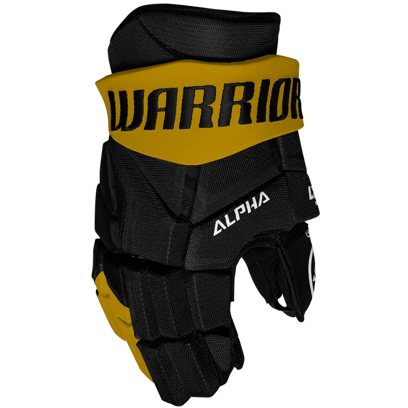 IJshockey handschoenen Warrior Alpha LX2 Max Black/Gold Senior 14 inch