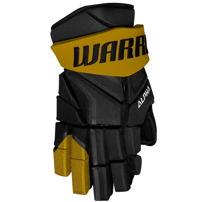 IJshockey handschoenen Warrior Alpha LX2 Max Black/Gold Senior 14 inch