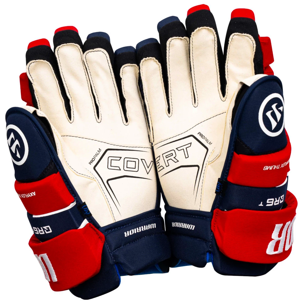 IJshockey handschoenen Warrior Covert QR6 Team Navy/Red Junior