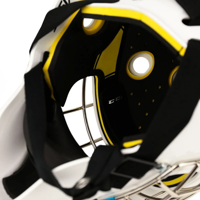 IJshockey masker keeper CCM Axis 1.5 Youth OS (49-54 cm), Wit