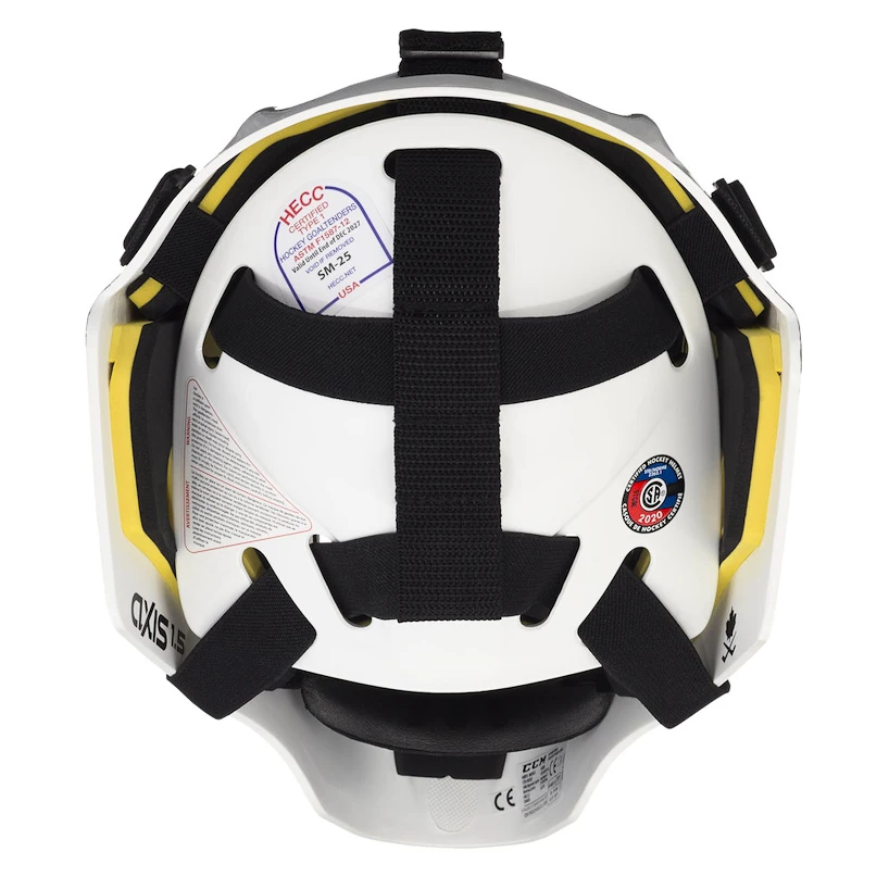 IJshockey masker keeper CCM Axis 1.5 Youth OS (49-54 cm), Wit