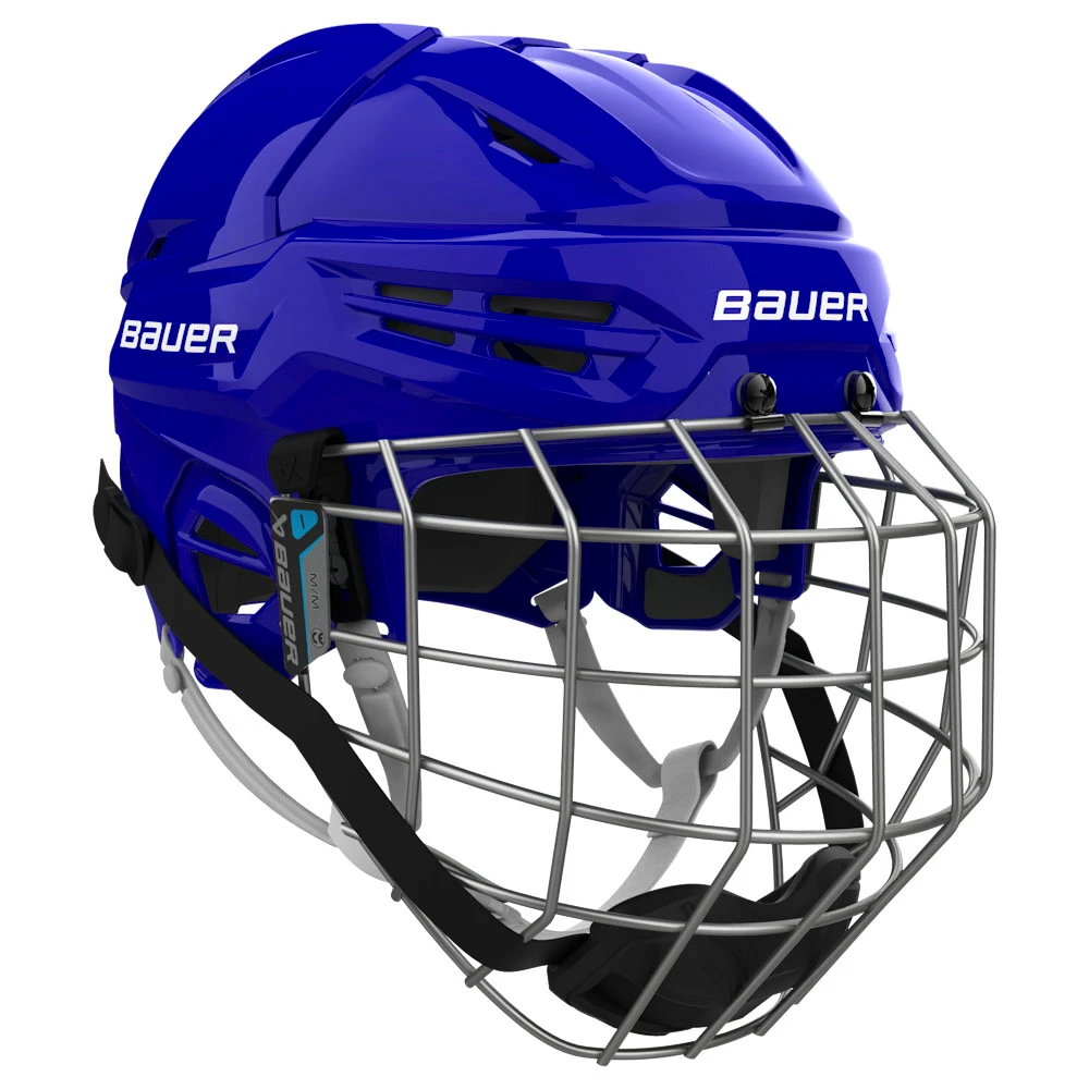IJshockeyhelm Bauer RE-AKT 55 Combo Blue Senior