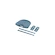 Inzetstuk Urban Iki  Stylingset Rear seat Fuji Blue