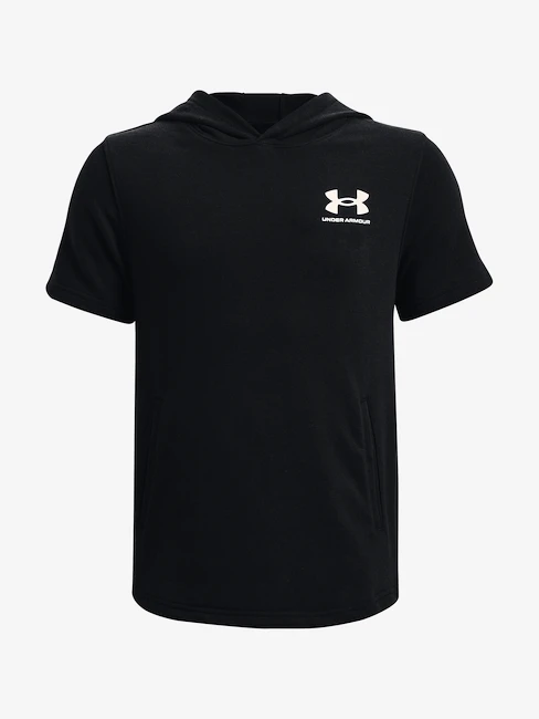 Jongens hoodie Under Armour  Rival Terry SS Hoodie-BLK S