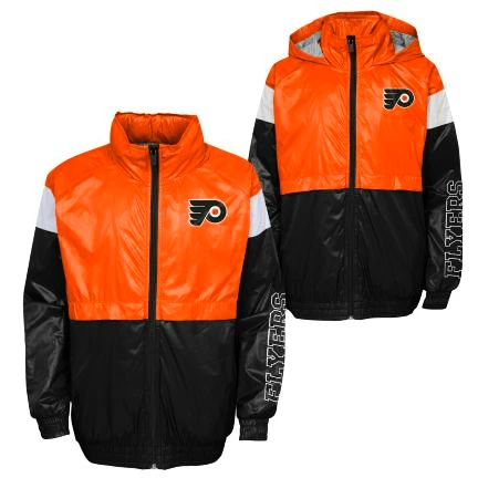 Jongensjack Outerstuff  GOAL LINE STANCE FZ WINDBREAKE PHILADELPHIA FLYERS