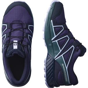 Junior hardloopschoenen Salomon Speedcross CSWP Grape Wine/Mallard Blue