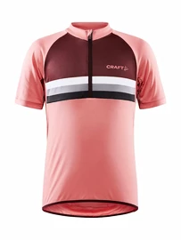 Kinder fietsshirt Craft Keep WARM Bike Junior růžový
