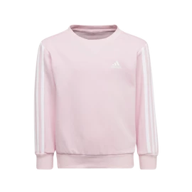 Kinder hoodie adidas Essentials 3-Stripes Crew Neck Clear Pink