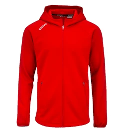 Kinder hoodie CCM LOCKER ROOM FLEECE FULL ZIP HOODIE red