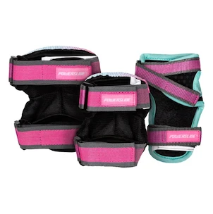 Kinder inline-beschermers Powerslide  Kids Pro Girls II Set Grey/Pink