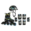 Kinder inlineskates Fila  J-One Boy Combo 3-Set Blue/Lime