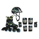 Kinder inlineskates Fila  J-One Boy Combo 3-Set Blue/Lime