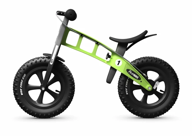 Kinder loopfiets FirstBike  FAT Edition Green