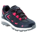 Kinder outdoorschoenen Jack Wolfskin  Vojo Texapore Low Dark Blue / Pink