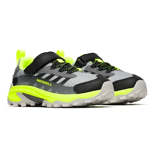 Kinder outdoorschoenen Merrell Moab Speed 2 Low A/C Grey/Black/Citron