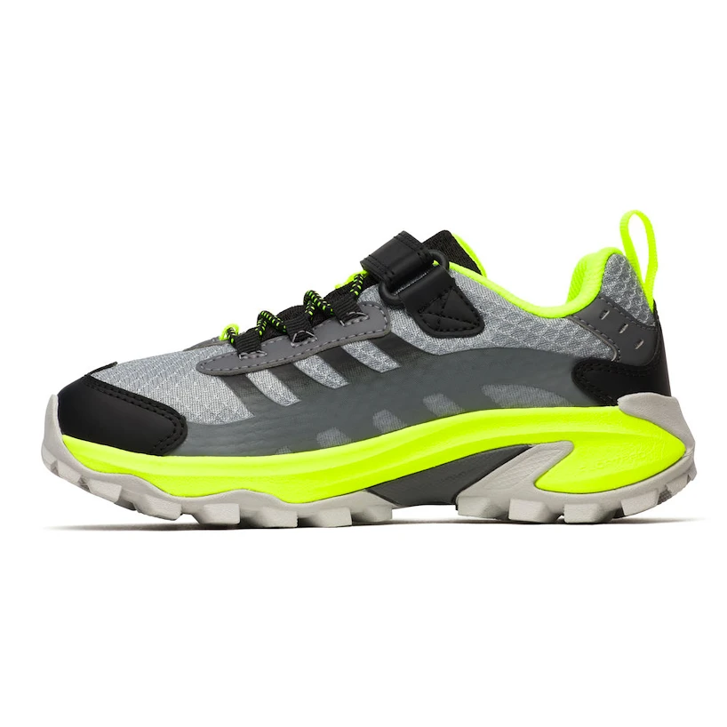 Kinder outdoorschoenen Merrell Moab Speed 2 Low A/C Grey/Black/Citron