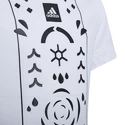 Kinder T-shirt adidas  Boys Printed Tennis Shirt White