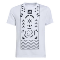 Kinder T-shirt adidas  Boys Printed Tennis Shirt White